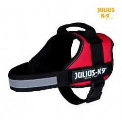 Harnais Power Julius-K9, 0/M–L: 58–76 cm rouge