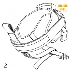 I-ceinture pour harnais Power Julius-K9 taille 3 ou 4