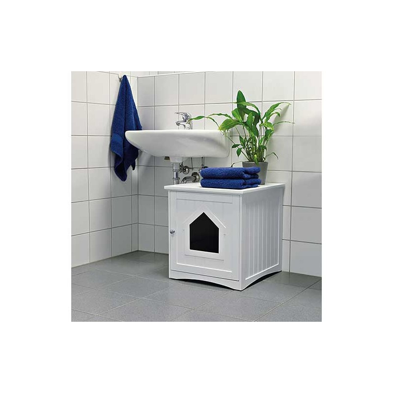 Cabine de toilette pour chat