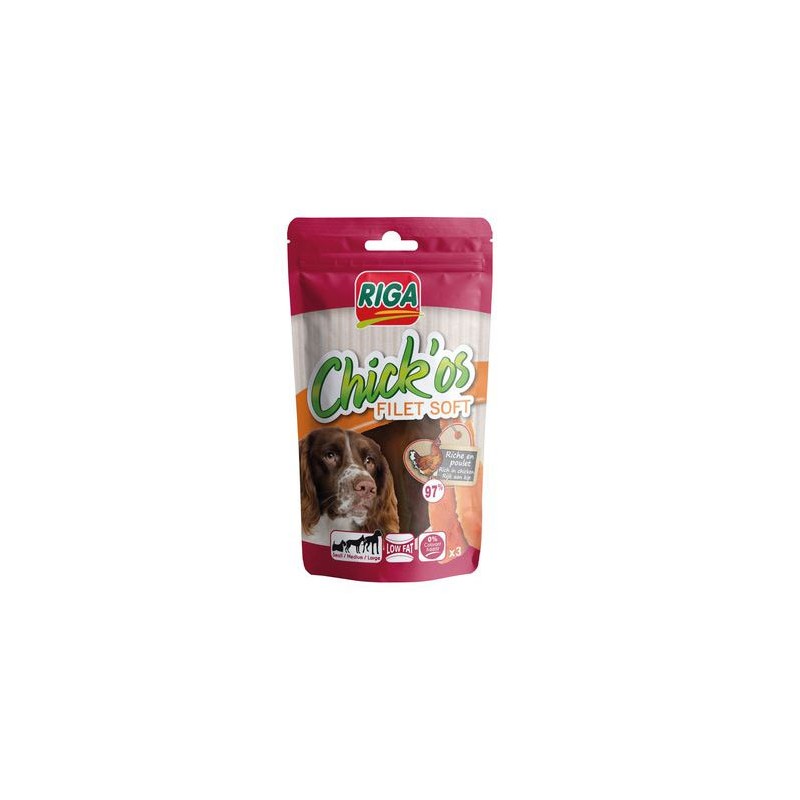 Friandise chien Chick'os Filet de poulet soft