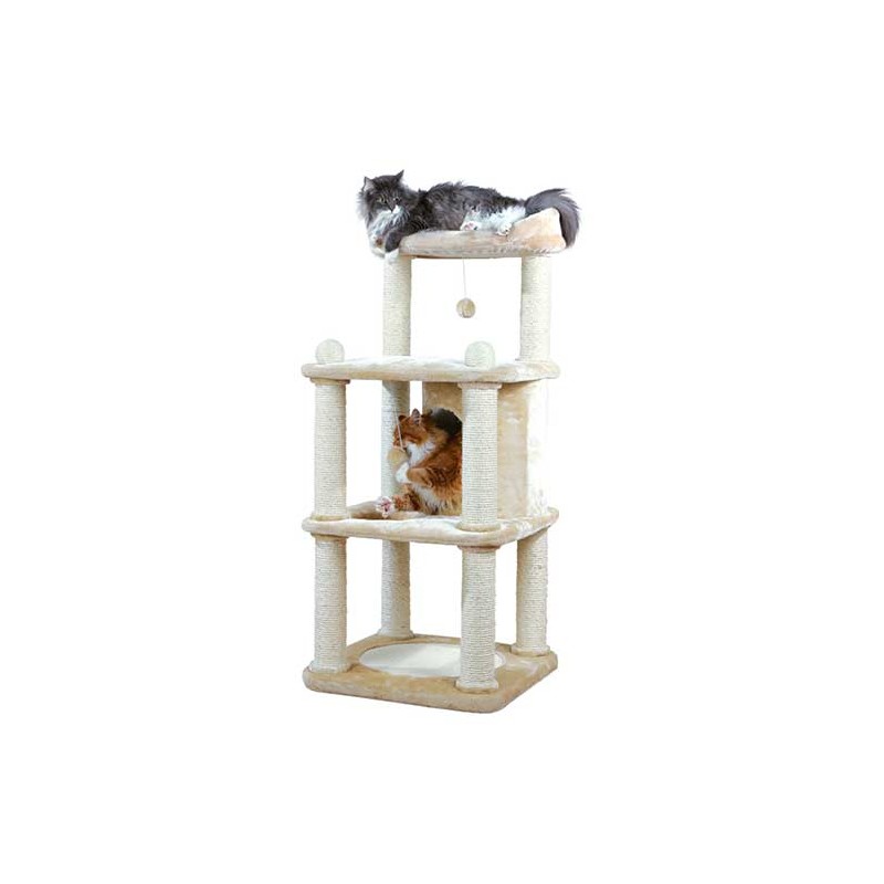 Arbre à chat Belinda, 140 cm, beige/naturel Arbre à chat Belinda, 140 cm, beige/naturel