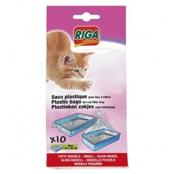 Sachets plastiques litière pour chat avec poignées