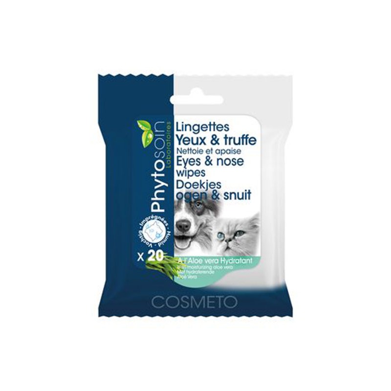 Lingettes yeux et truffes chiens et chats