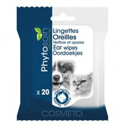 Lingettes oreilles chiens et chats