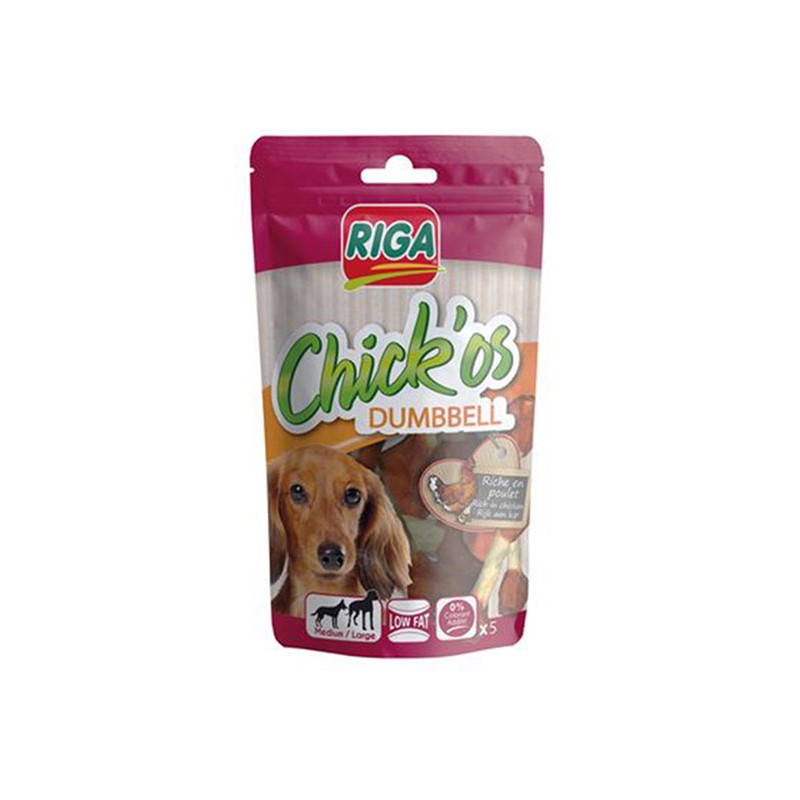 CHICK'OS Dumbbell Friandise pour chien