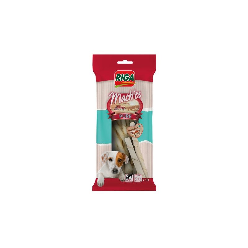 Bâtonnet torsadé blanc, friandise d pour chien