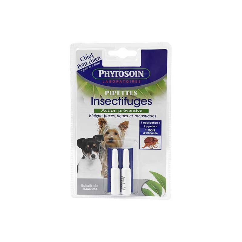 Pipettes insectifuges petits chiens x 2