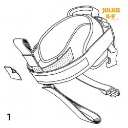 I-ceinture pour harnais Power Julius-K9 taille mini ou 0